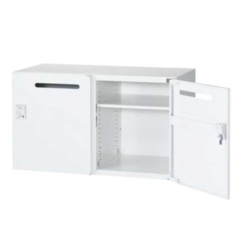 メールボックス 2人用 IC錠 鍵付きロッカー 封筒 RW45-N205P-CR