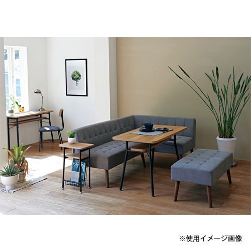 ダイニングテーブル 幅1100×奥行600×高さ680mm ブラウン ナチュラル 角