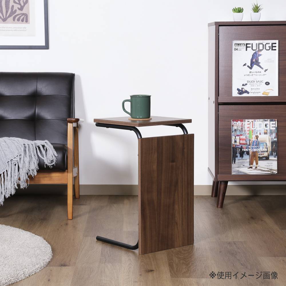 EZBO 2WAYテーブル 小 幅300×奥行315×高さ535mm 木目調 EZ-ST535（商品