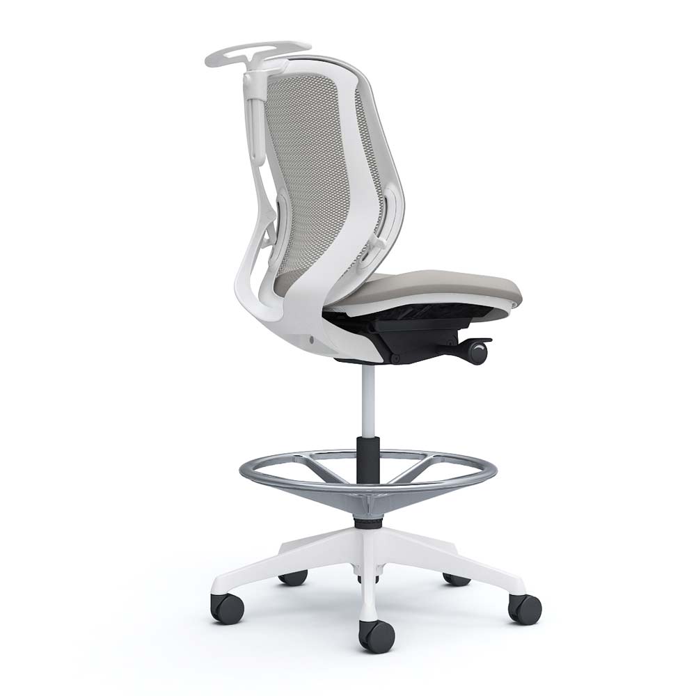 カムイ フォルダなし シルフィー オカムラ 肘なし ハイチェア ローバック C632JW（商品番号