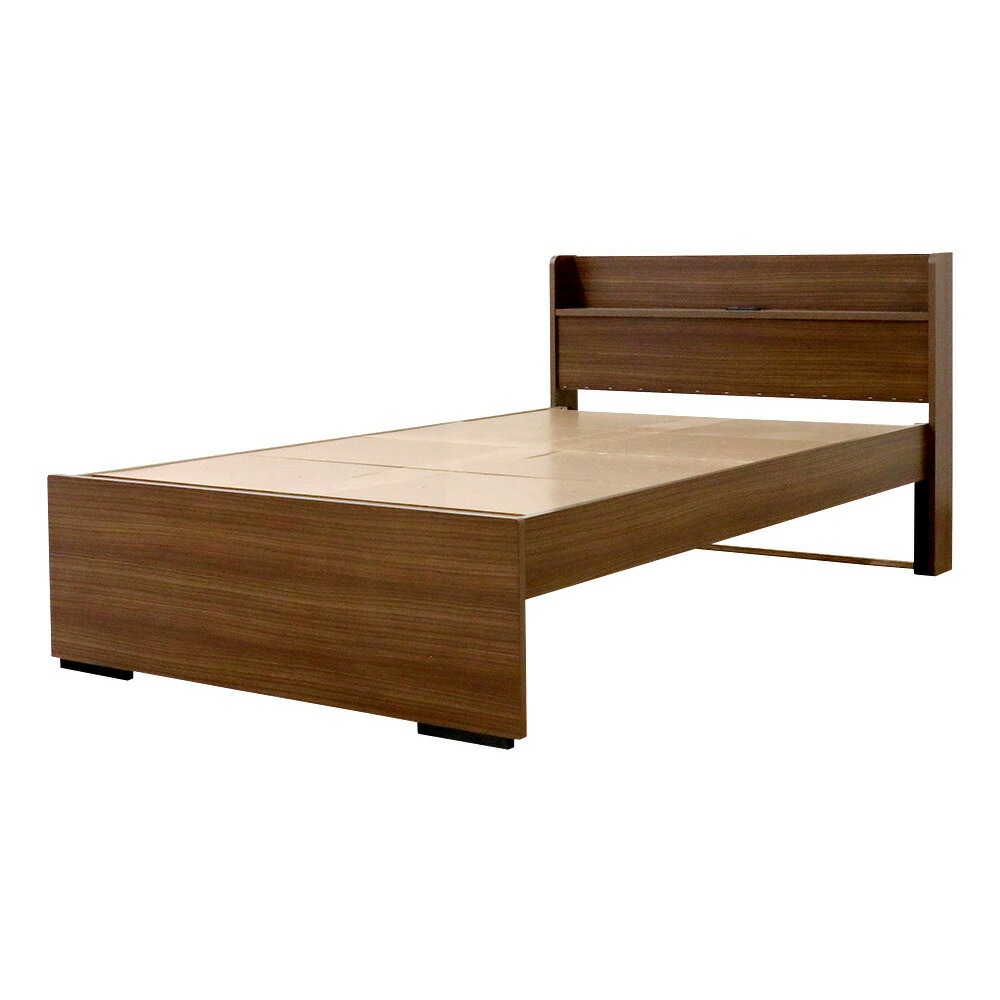 ベッドフレーム ダブル ハイタイプ 木製 ダブルベッド 554V-D（商品