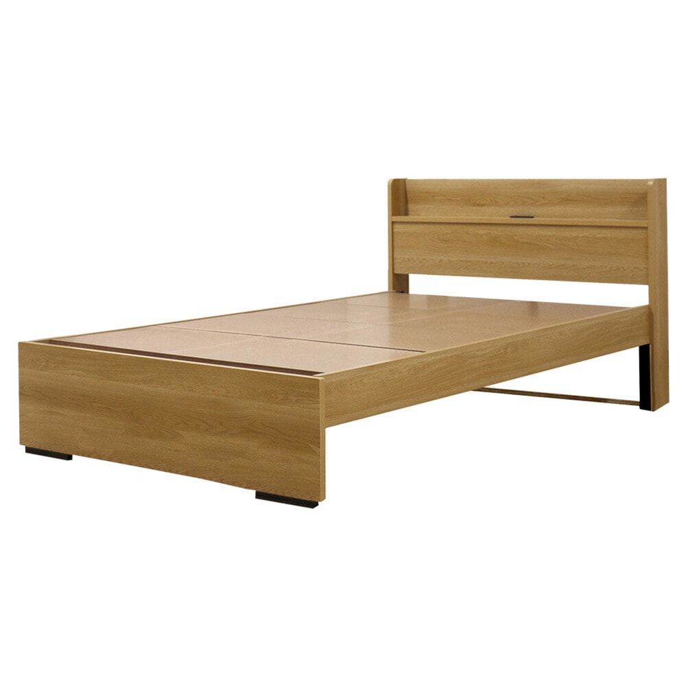 ベッドフレーム ダブル ハイタイプ 木製 ダブルベッド 554V-D（商品