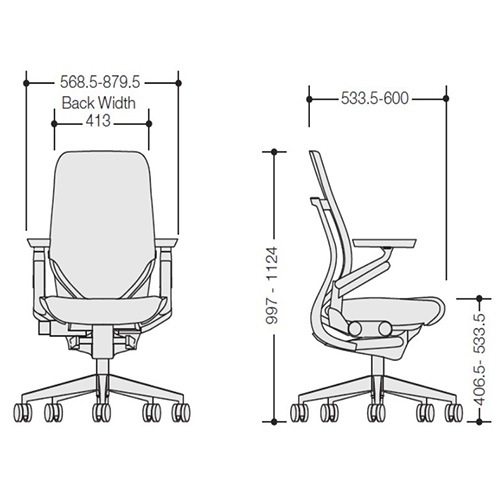 ジェスチャー Steelcase シェルバック オフィスチェア デスクチェア