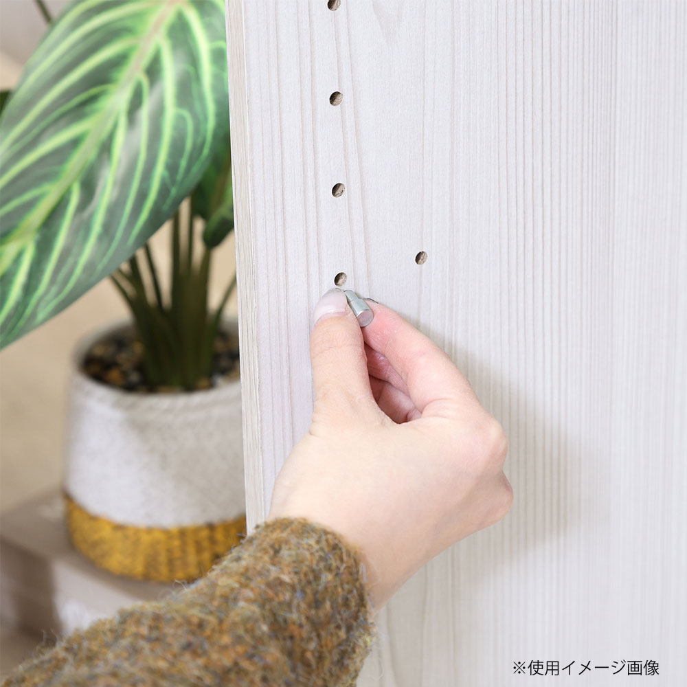 カラーボックス可動棚3段 2個セット 幅418×奥行290×高さ890mm アッシュ