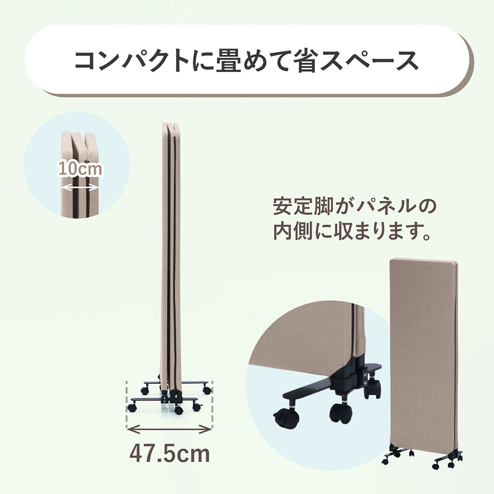 パーテーション 3連 幅186×高さ167cm 吸音 ローパーテーション YS-Q3GE