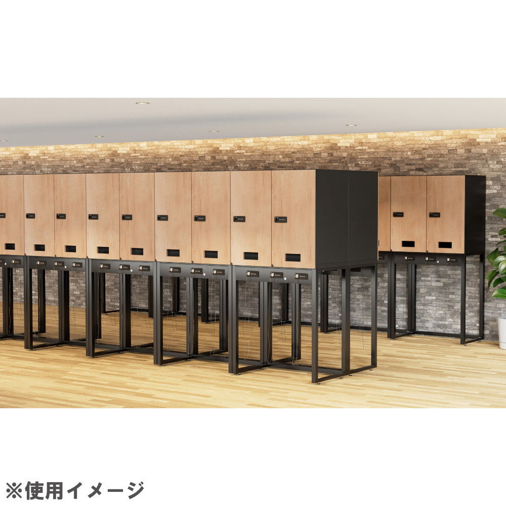 下置き 3列 ダイヤル錠 ワイヤー付き セルフクローク SC-D903（商品