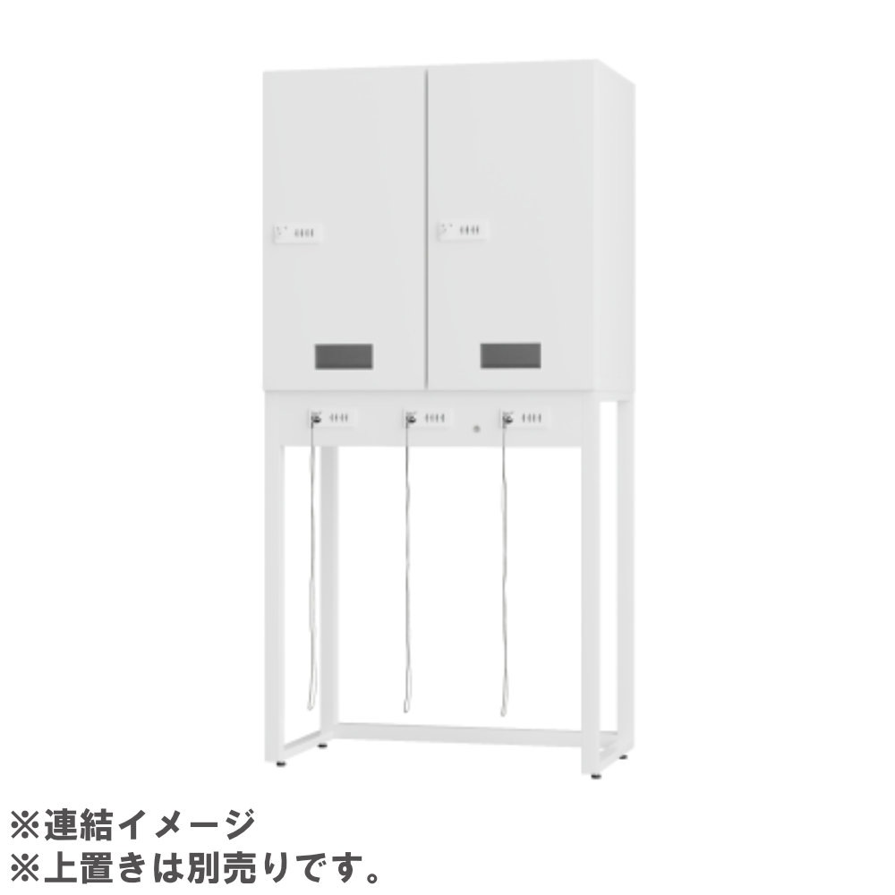下置き 3列 ダイヤル錠 ワイヤー付き セルフクローク SC-D903（商品