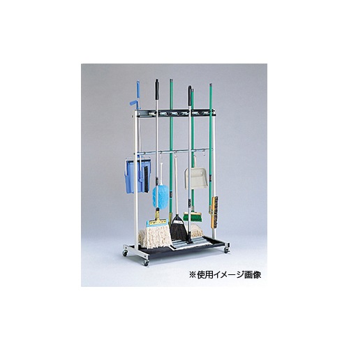 モップハンガー モップラック モップ収納 清掃用品ラック キャスター