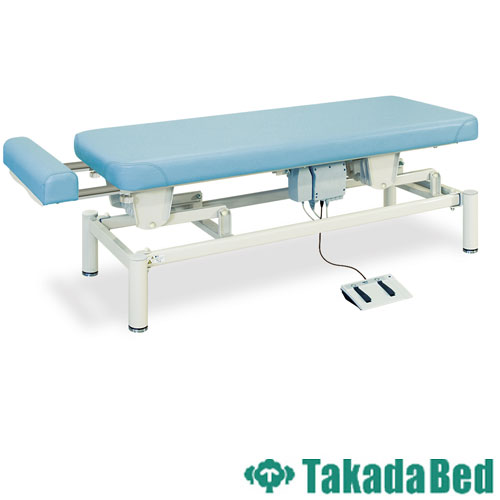 昇降ベット 手動昇降マッサージベッドDX ホワイト（フェイスマット・アームレスト