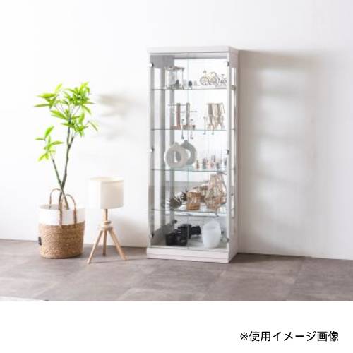 コレクションラック LEDライト 照明付き コレクションケース ガラス