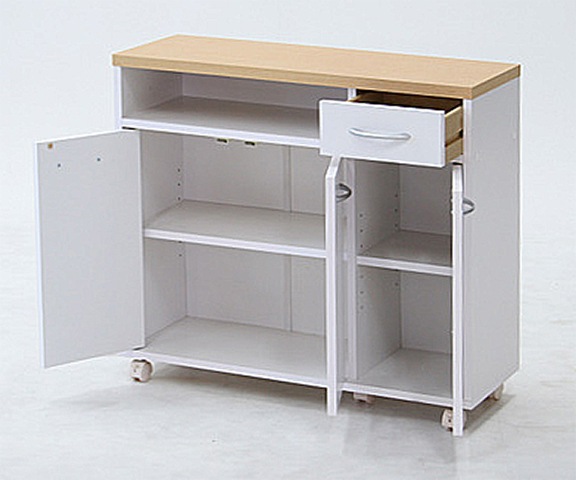 キッチンカウンター 幅800×奥行290×高さ700mm 食器棚 キッチンワゴン