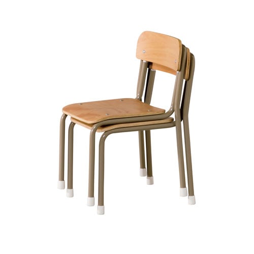 学習椅子 園児用 幅320×奥行385×高さ520mm スタッキング 木製椅子 ENC