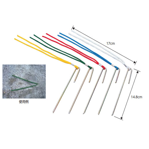 グラウンドポイント 10本セット エバニュー 紐2本仕様 グランド整備