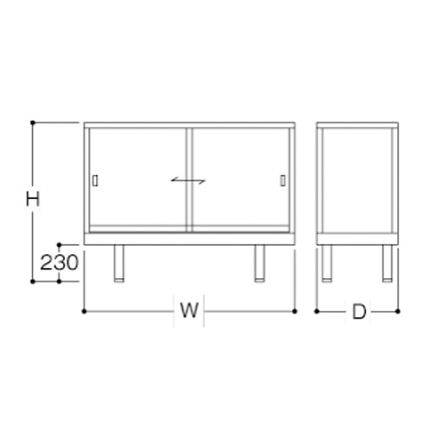 山﨑　Fall・Flip 2体セット+ショーケース ショーケース ファミリア2 平ケース 幅750×奥行450×高さ900mm シルバー
