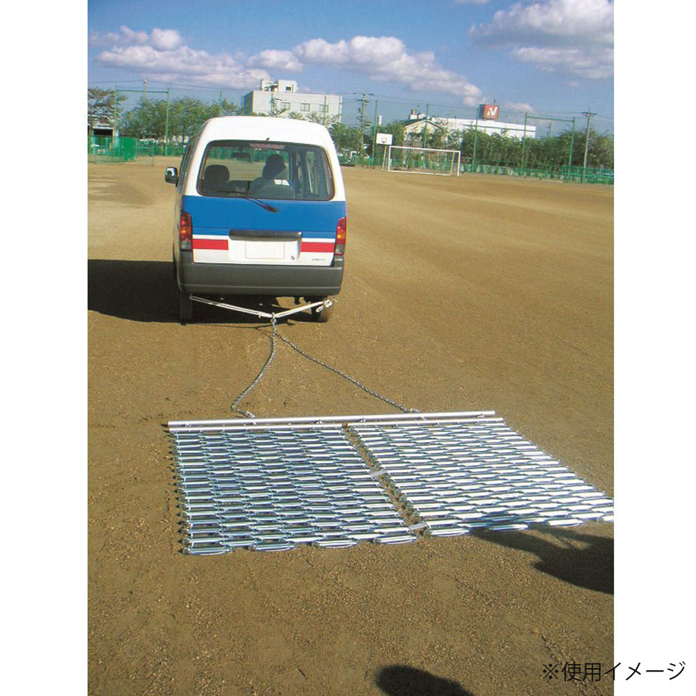 整地板 グラウンドならし エバニュー 幅310cm スチール製 EKA758（商品