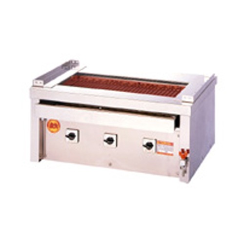 電気グリラー 卓上型 幅810×奥行550×高さ380mm グリル 焼き物器 3P-212C