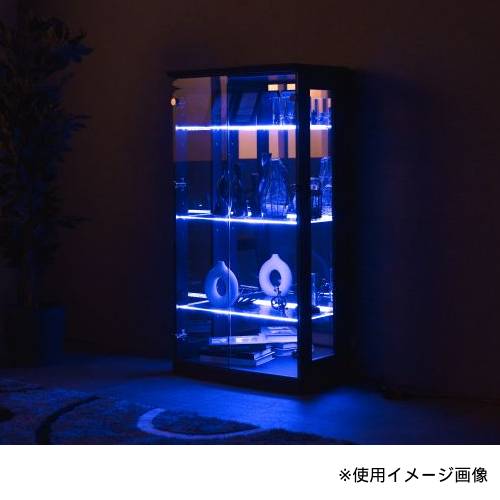 照明付きガラスキャビネット Amazon.co.jp: LED照明付き 強化ガラスディスプレイキャビネット