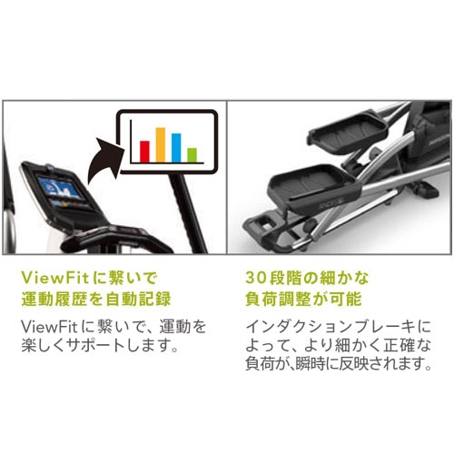 クロストレーナー エリプティカル ジョンソンヘルステック マット付き