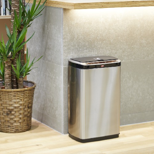 センサー付きゴミ箱 50L ステンレス 幅380×奥行260×高さ630mm