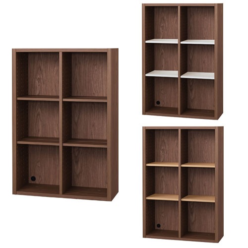 フリーラック 水平棚板 幅752×奥行300×高さ1102mm 本棚 ブックシェルフ