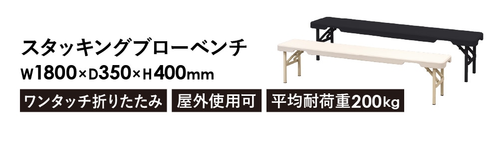 折りたたみベンチ 幅1800mm フォールディングベンチ スポーツベンチ