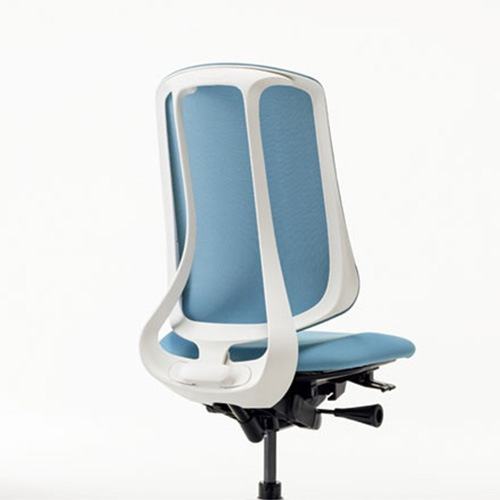 内田洋行 リーフレクチェア ハイバック ホワイトフレーム 樹脂脚ブラック ランバーサポート無 ウレタンキャスター アジャスタブル肘NAAW型 内田洋行 リーフレク オフィスチェア エクストラハイバック ホワイト