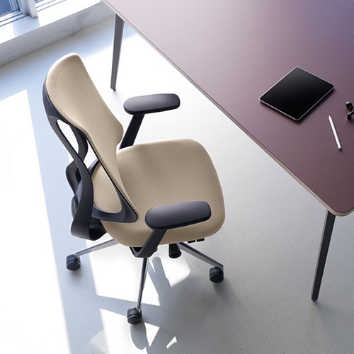 内田洋行 リーフレクチェア ハイバック ホワイトフレーム 樹脂脚ホワイト ランバーサポート有 ウレタンキャスター T型肘RTAW型 完成品 UCHIDA ⁄ Reflek リーフレク チェア ⁄ ハイバック ⁄ 肘なし