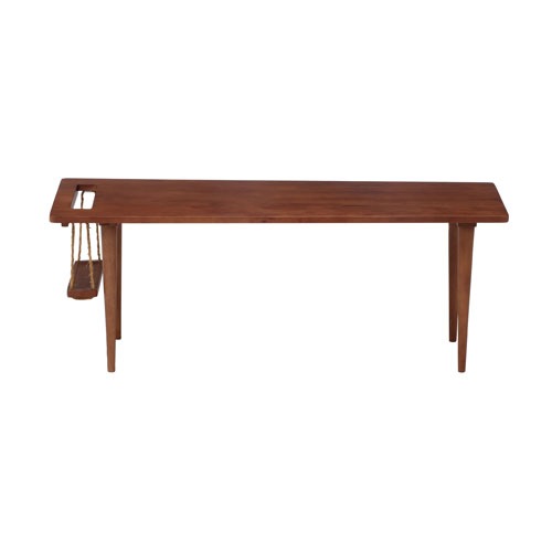 センターテーブル 幅1200×奥行500×高さ365mm マガジンラック付き 天然