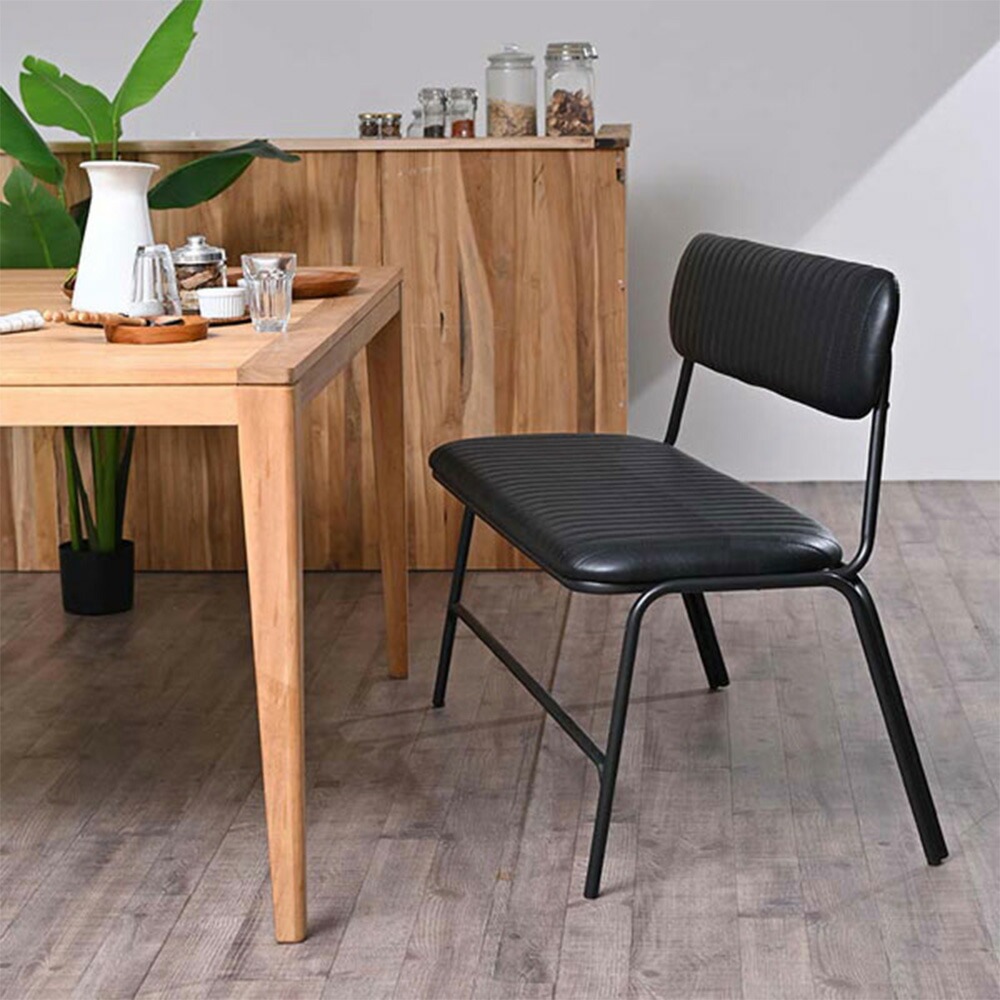 ダイニングベンチ 2人掛け 合皮 背もたれ付き 座面高45cm RLD120（商品