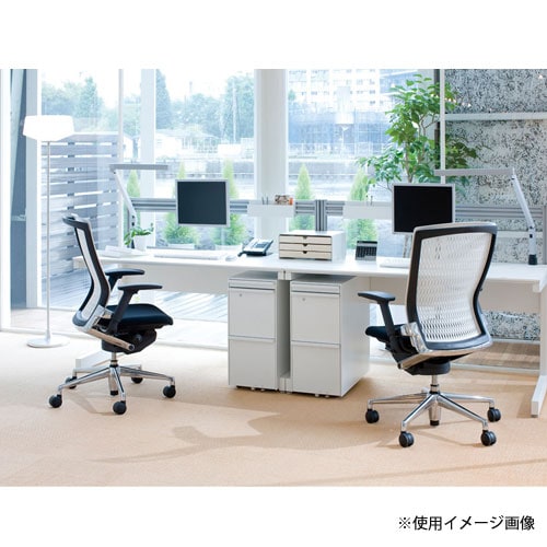 内田洋行 パルス オフィスチェア メッシュバック ウレタンレザー張り 5