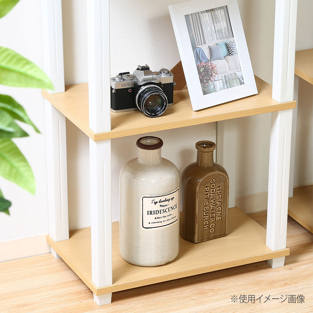 フィット 3段ラック 幅470×奥行295×高さ757mm 天板耐荷重10kg オープン