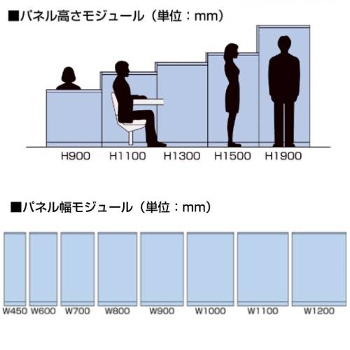 パーティション 幅700×高さ900mm パーテーション パネル 衝立 LPX-0907