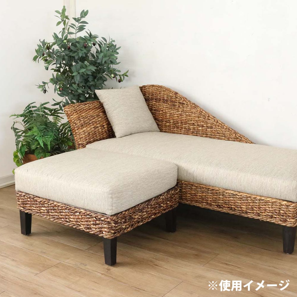 【百貨店商品】 スツール stool オットマン ラタン　新品同様 オットマン ラタン スツール 足置き 椅子 C1461AT（商品番号：55