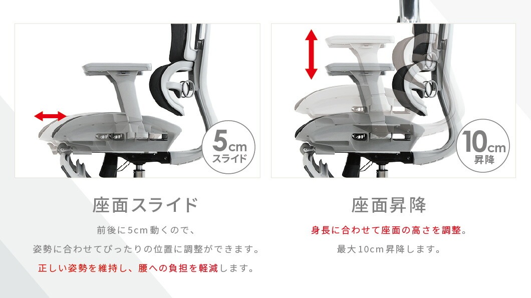 オフィスチェア メッシュ デスクチェア 肘付 ランバーサポート