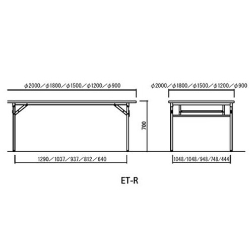 円形 ミーティングテーブル 折りたたみ会議机 サイズ約900×900×700mm 折りたたみテーブル 円形 直径900mm 会議用テーブル ミーティング