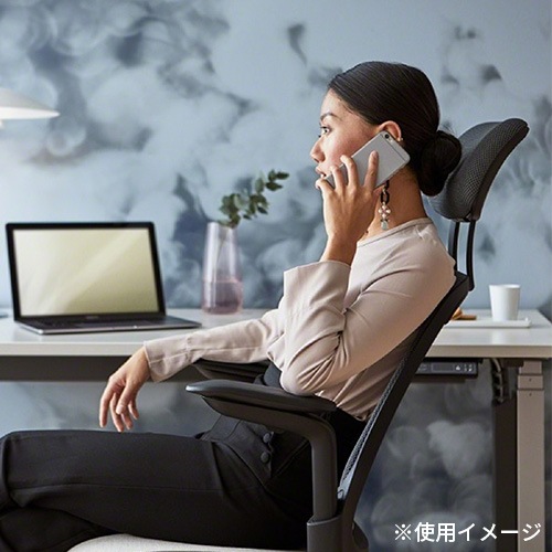Series1 Steelcase ブラックフレーム オフィスチェア デスク