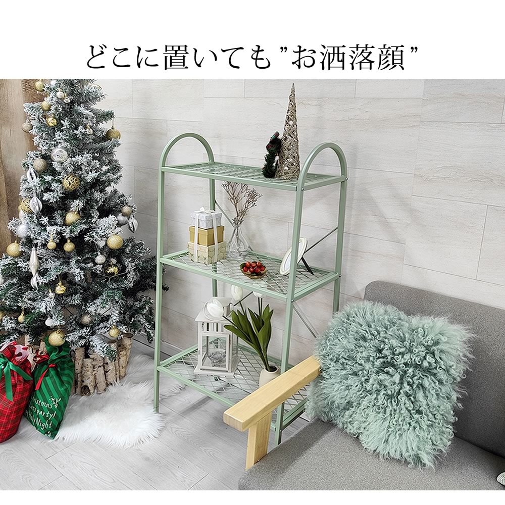 オープンラック 3段 スチールラック 棚 シェルフ TW002（商品番号：su