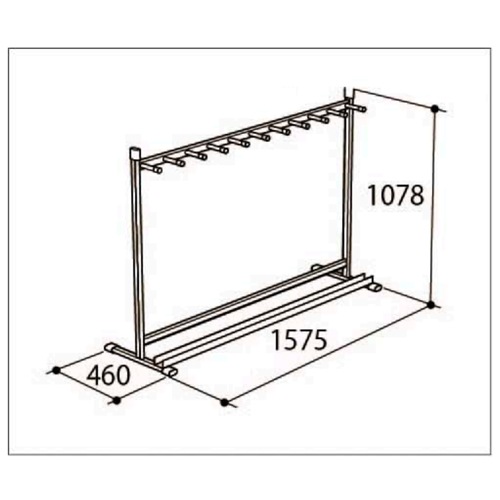 竹馬収納 アルミ製収納台 アルミ 軽量 コンパクト 組み立て式 たけうま