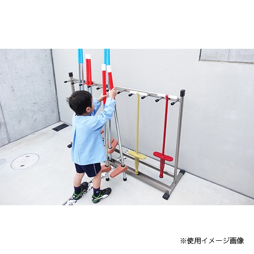 竹馬収納 アルミ製収納台 アルミ 軽量 コンパクト 組み立て式 たけうま