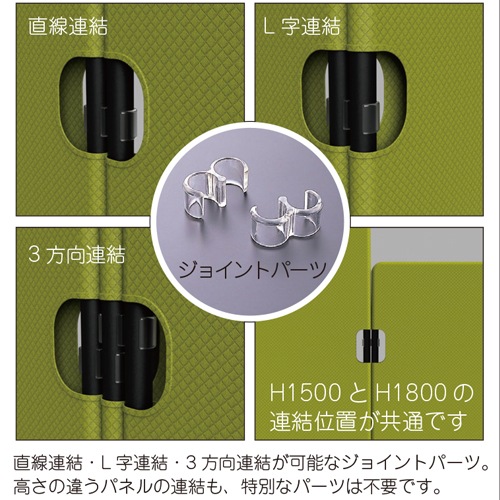 パーテーション 衝立 間仕切り 幅750×高さ1500mm レザー PT20-L1575