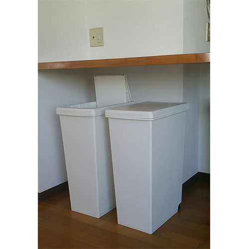 スライドペール45L 2個セット ゴミ箱 45L 2個セット キャスター付き