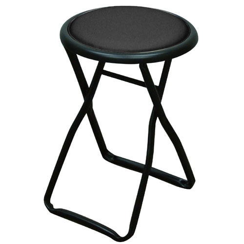 丸椅子　（７点中７点目） 折りたたみスツール 幅320×奥行320×高さ450mm 丸椅子 簡易椅子 H-14