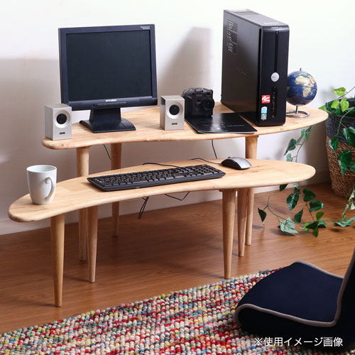 センターテーブル 幅1140mm 北欧風テーブル 木製ローテーブル 5097T