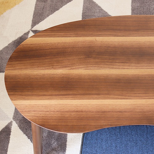 ローテーブル 折りたたみ 豆型 センターテーブル リビング