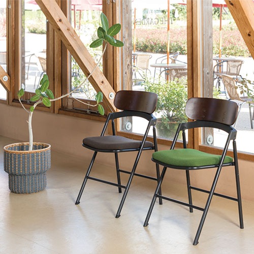 折りたたみチェア 1脚 布張り オフィスチェア ミーティングチェア TK77