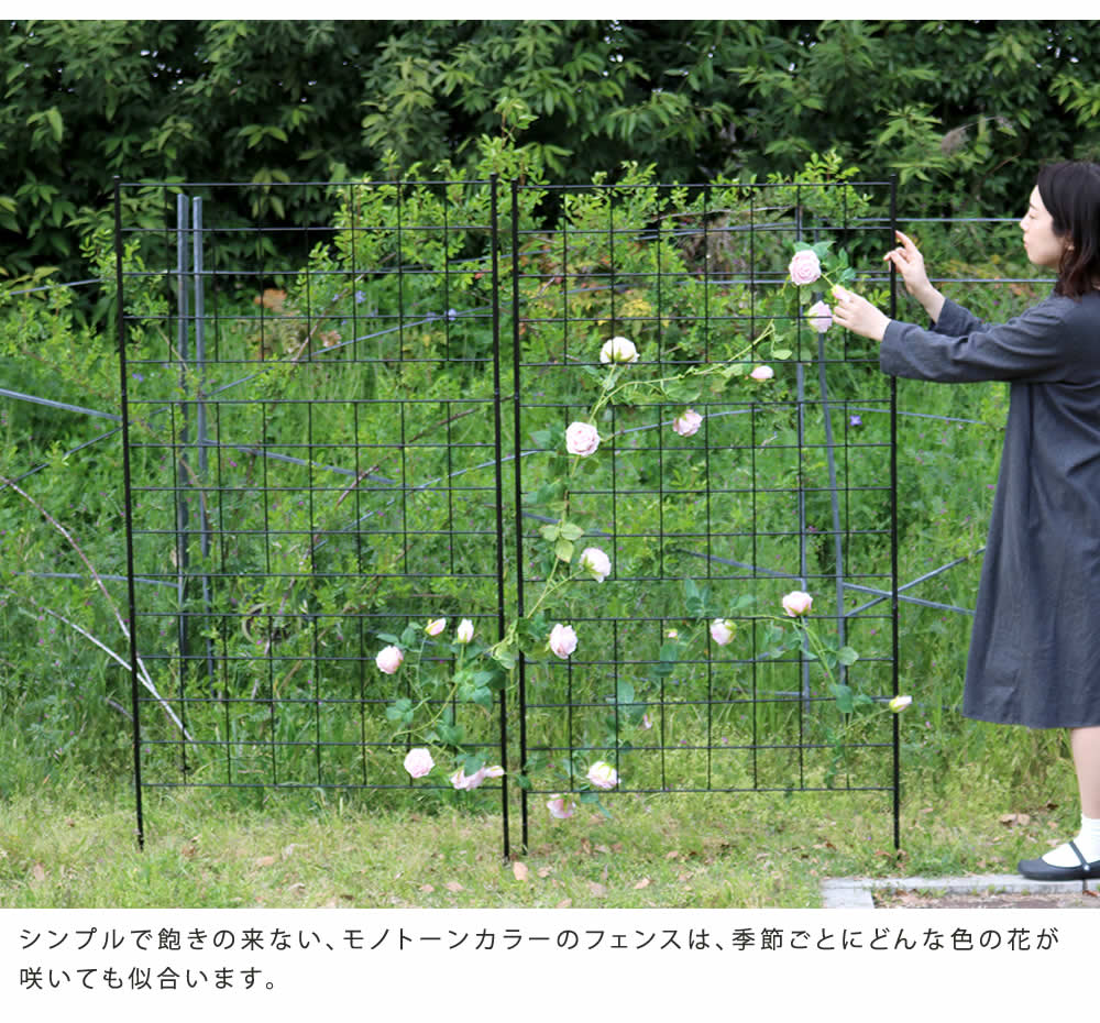 フェンス アイアンフェンス 4枚組 ハイタイプ 高さ220cm