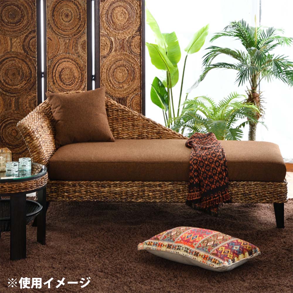 カウチソファ ラタン 幅160cm ソファ ソファー C1483AT（商品番号：55