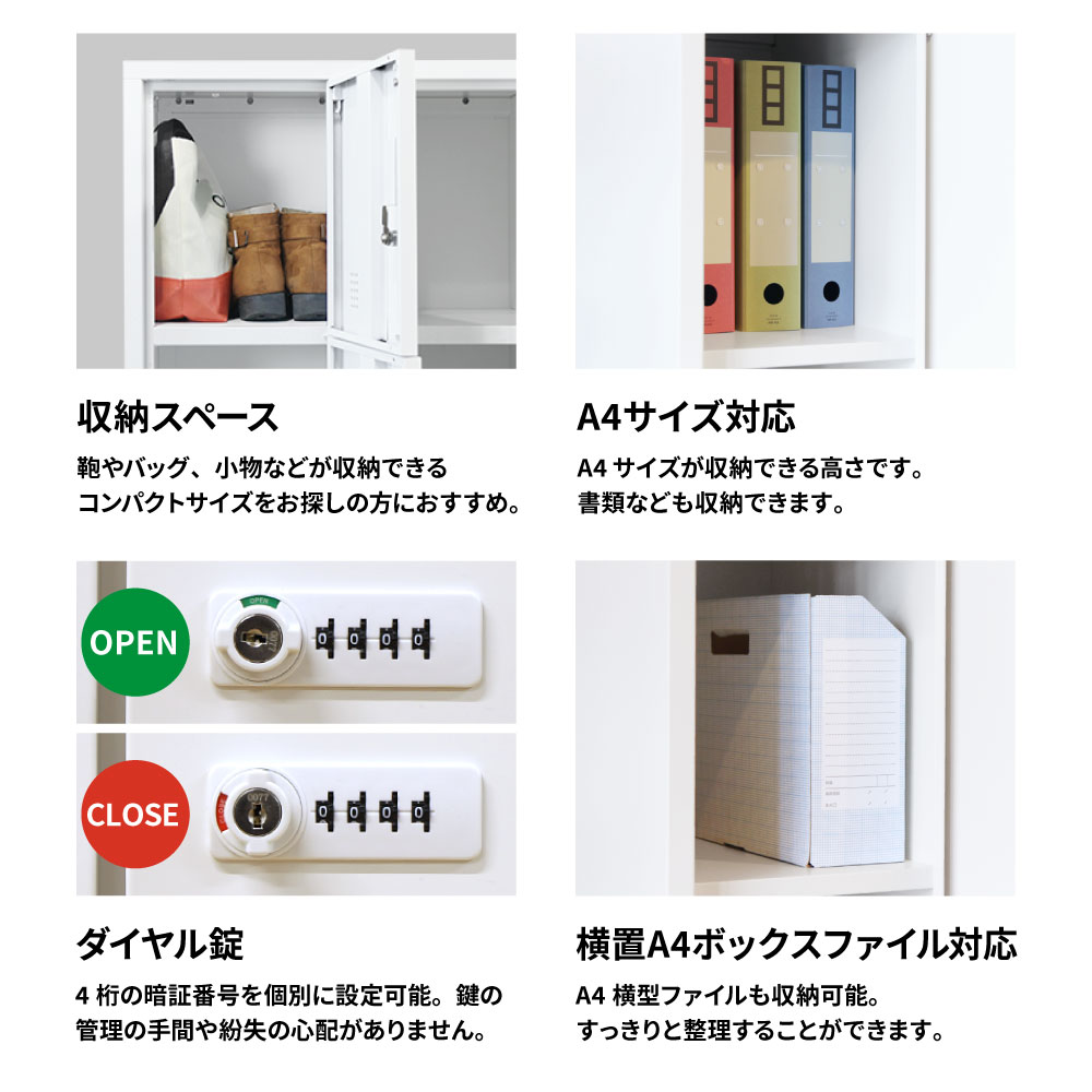 送料込み①★9人用ロッカー☆3列3段☆ダイヤル錠☆オフィス収納☆更衣室☆白 送料込み①☆9人用ロッカー☆3列3段☆ダイヤル錠