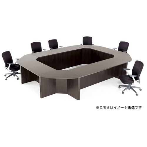 会議テーブル 幅1600×奥行600×高さ700mm 抗菌天板 舟底デザインエッジ