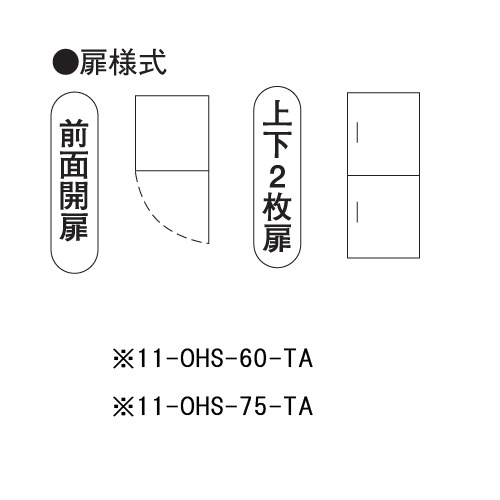 温蔵庫 上下 2枚扉 電気式 前面開扉 OHS-60-TA 通販（商品番号：11-ohs 